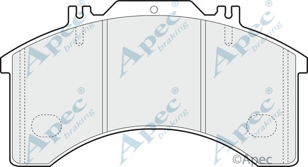 APEC BRAKING Bremžu uzliku kompl., Disku bremzes PAD850